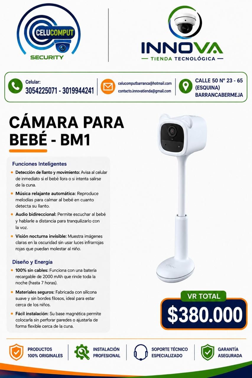 Cámara para bebé Imou BM1 Wi-Fi (foto 2)